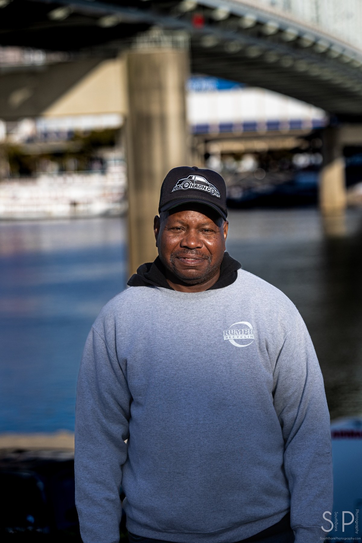 Outdoor environmental portrait near the Ohio River